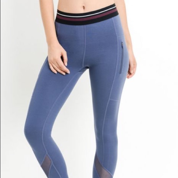 😍 NWT Mono B Sports Bra & Full Mesh Leggings Set - Picture 5 of 10